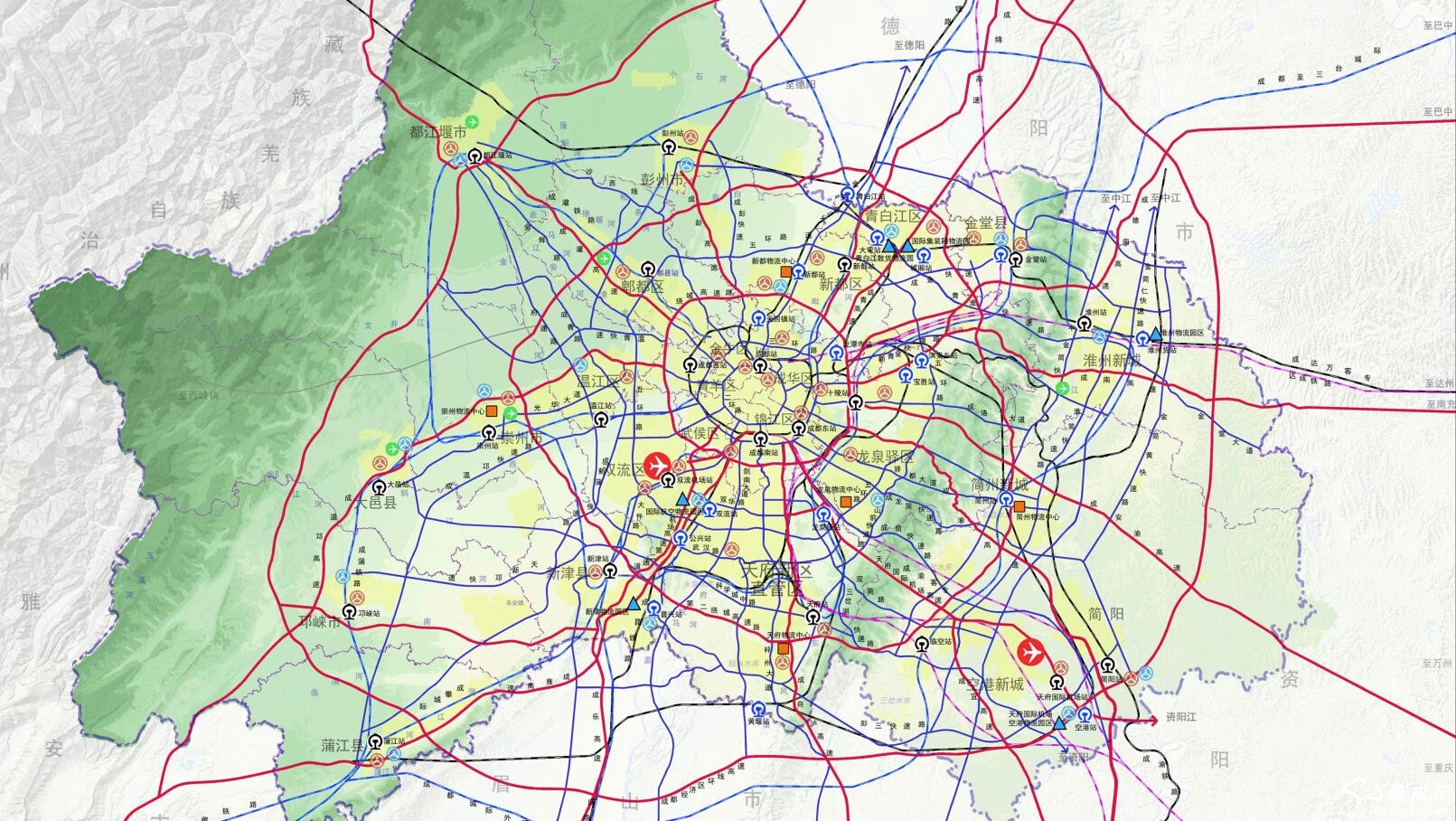 成都最新交通规划图详解，揭秘城市交通新蓝图🗺️🚗🚇🌆